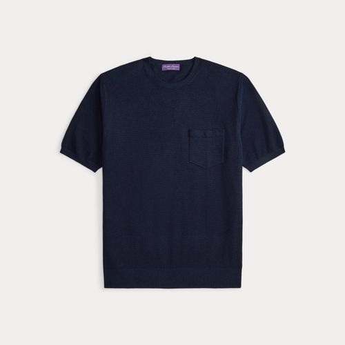 Pull à manches courtes en soie mélangée - Purple Label - Modalova