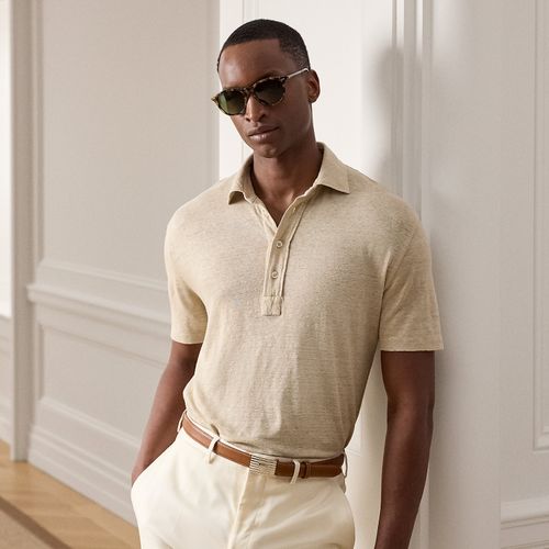Polo en jersey de lin - Purple Label - Modalova