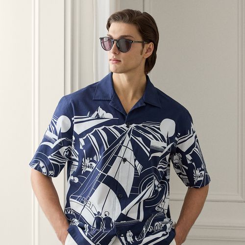 Chemise safari Art Déco Relaxed Fit - Purple Label - Modalova