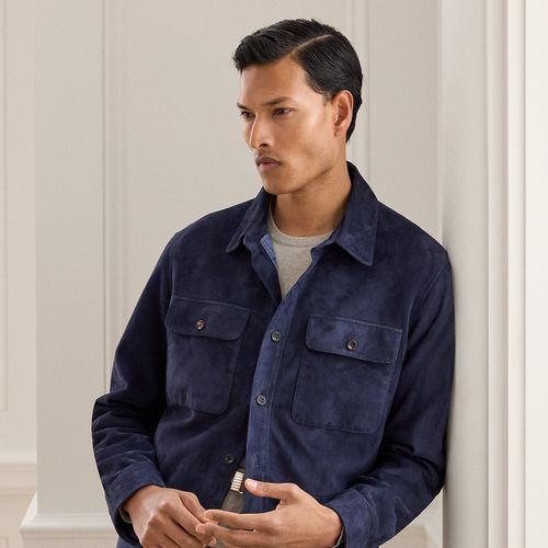 Surchemise Calloway en daim - Purple Label - Modalova