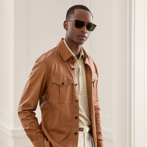 Surchemise en cuir - Purple Label - Modalova