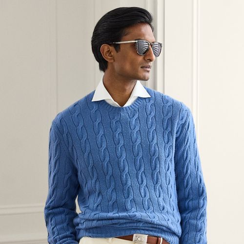 Pull en cachemire torsadé - Purple Label - Modalova