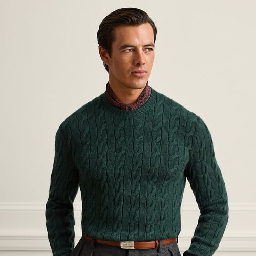 Pull en cachemire torsadé - Purple Label - Modalova