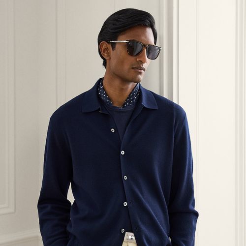 Cardigan Polo en laine - Purple Label - Modalova