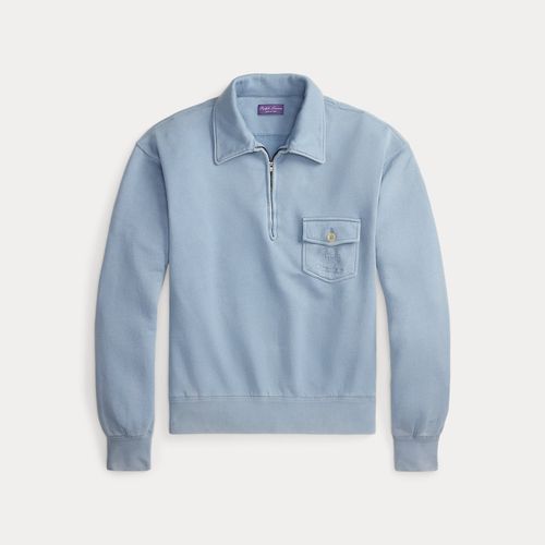 Sweat en coton et cachemire Relaxed Fit - Purple Label - Modalova