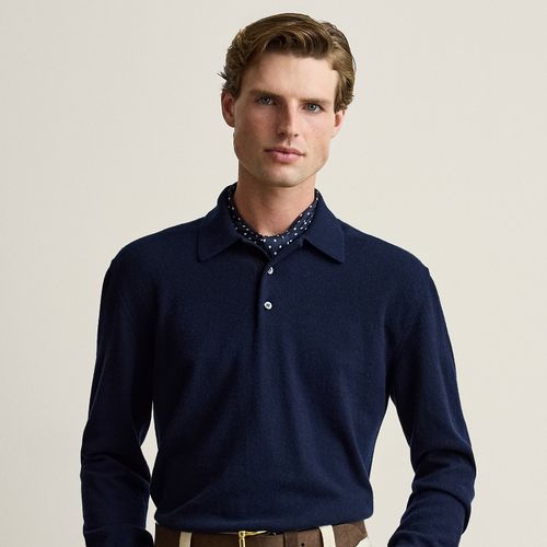Pull col polo en cachemire - Purple Label - Modalova