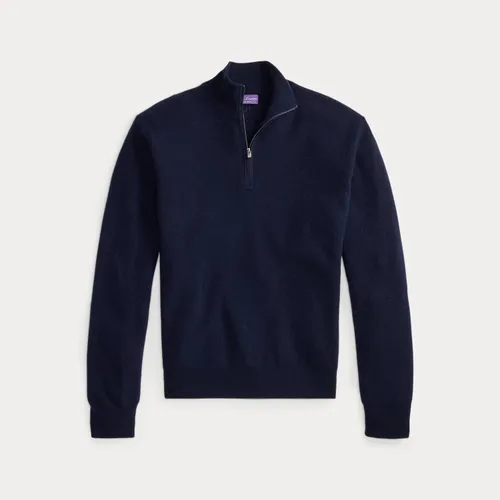 Pull demi-zippé texturé en cachemire - Purple Label - Modalova