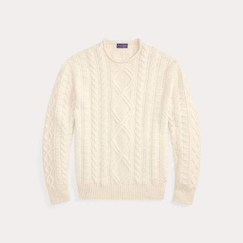 Pull en tricot d'Aran en cachemire - Purple Label - Modalova