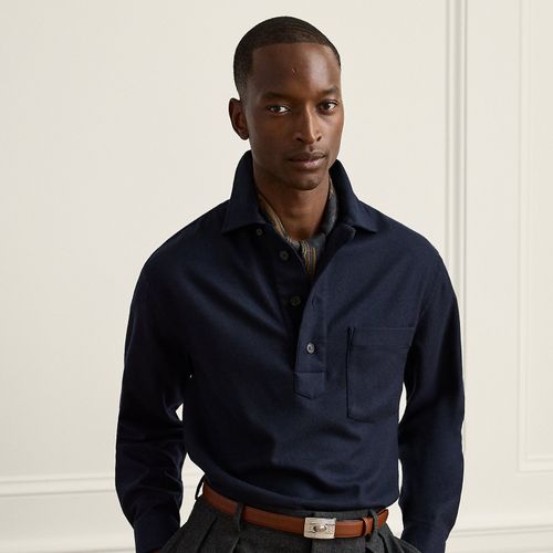 Chemise à enfiler Relaxed Fit cachemire - Purple Label - Modalova