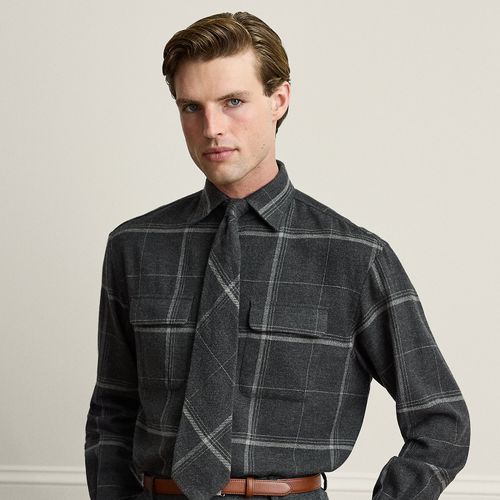 Chemise safari écossaise grattée - Purple Label - Modalova