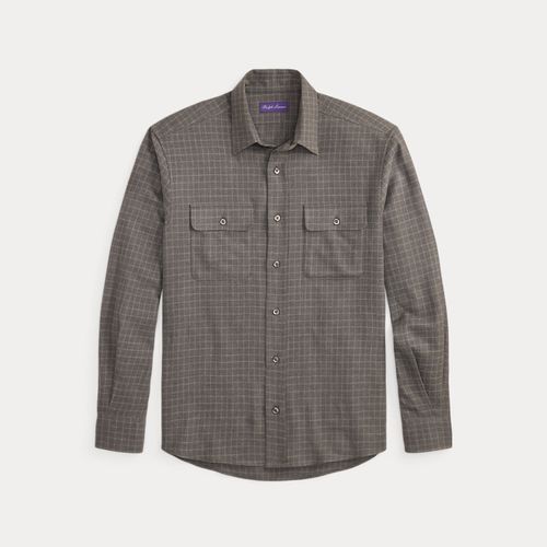 Chemise tattersall en flanelle - Purple Label - Modalova