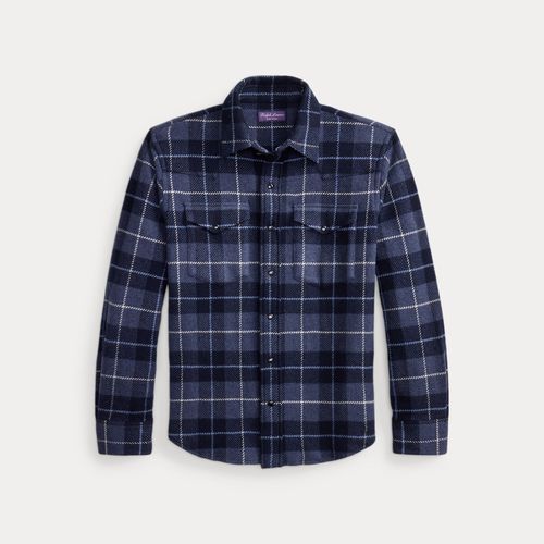 Chemise western écossaise en cachemire - Purple Label - Modalova