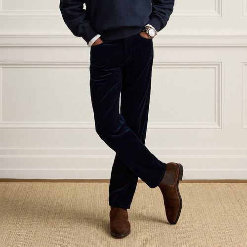 Pantalon 5 poches velours Straight Fit - Purple Label - Modalova