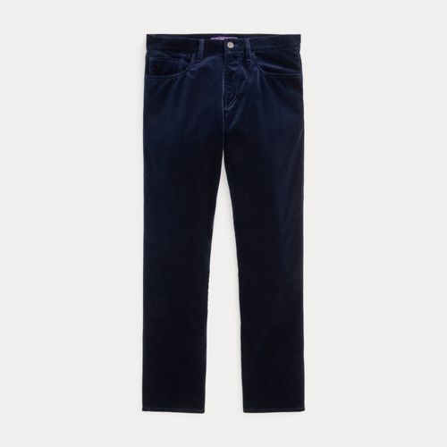Pantalon 5 poches velours Straight Fit - Purple Label - Modalova