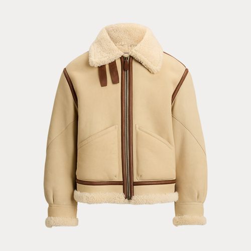 Veste d'aviateur Lutton en peau lainée - Purple Label - Modalova