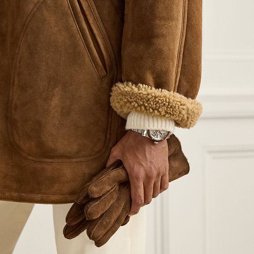 Gants en agneau retourné - Purple Label - Modalova