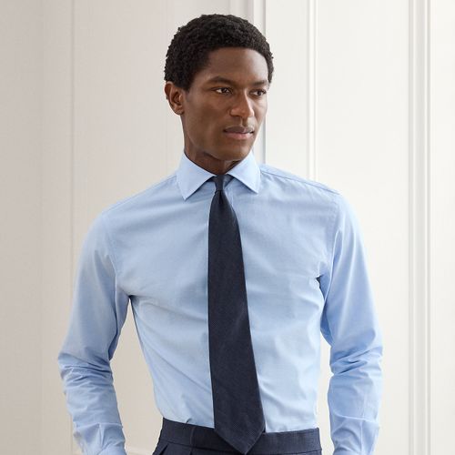Chemise Oxford texturée à losanges - Purple Label - Modalova
