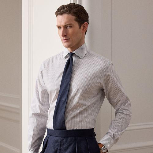 Chemise tattersall en popeline - Purple Label - Modalova