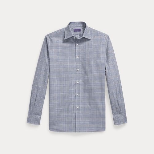 Chemise motif prince-de-galles en sergé - Purple Label - Modalova