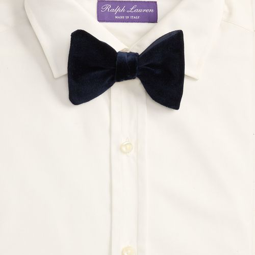 Nœud papillon en velours et peau de soie - Purple Label - Modalova