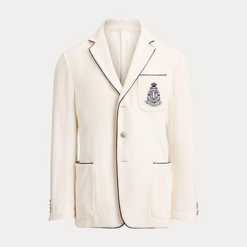 Blazer fait main brodé en coton éponge - Purple Label - Modalova