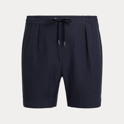Short en soie et lin à cordon de serrage - Purple Label - Modalova