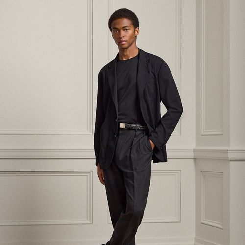 Pantalon Glenn fait main en soie et lin - Purple Label - Modalova