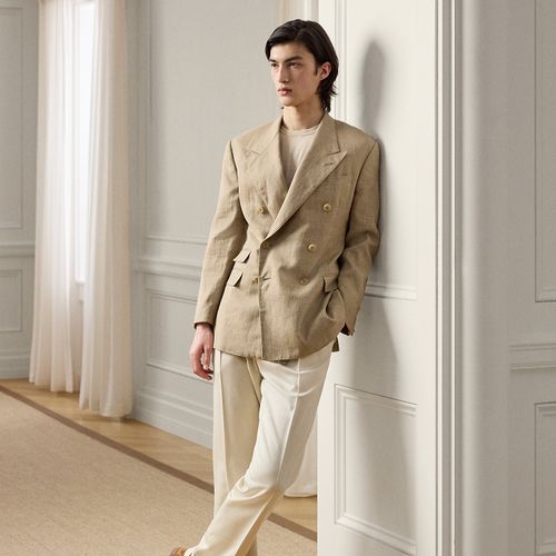 Pantalon habillé fait main en soie - Purple Label - Modalova