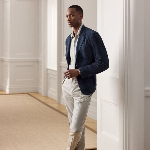 Pantalon fait main en flanelle de laine - Purple Label - Modalova