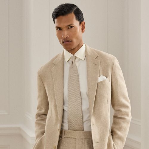 Veste Hadley faite main à chevrons - Purple Label - Modalova