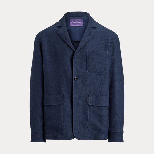 Veste à chevrons confectionnée à la main - Purple Label - Modalova