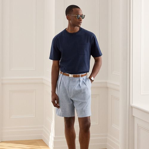 Short Glenn fait main en chambray - Purple Label - Modalova