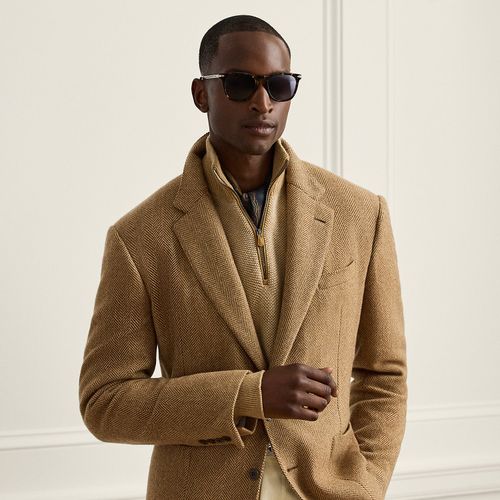 Veste Glenn faite main à chevrons - Purple Label - Modalova