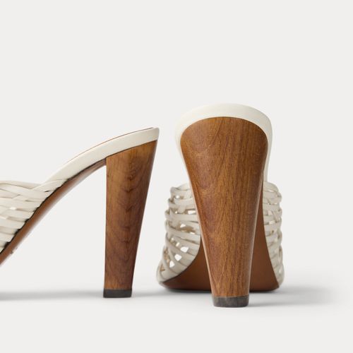 Mules Adela en agneau tissé 9,5 cm - Collection - Modalova