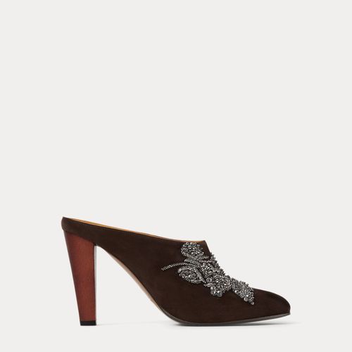 Mules Ashtyn chèvre velours orné 9,5 cm - Collection - Modalova