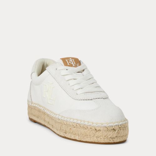 Baskets espadrilles Luize toile et daim - Lauren - Modalova