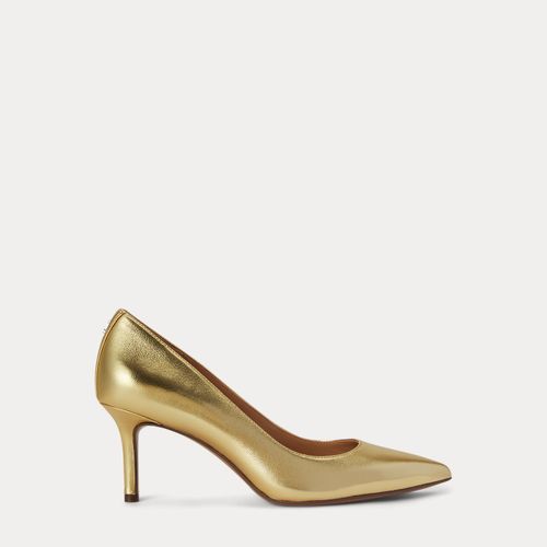 Escarpins Lanette cuir nappa métallisé - Lauren - Modalova