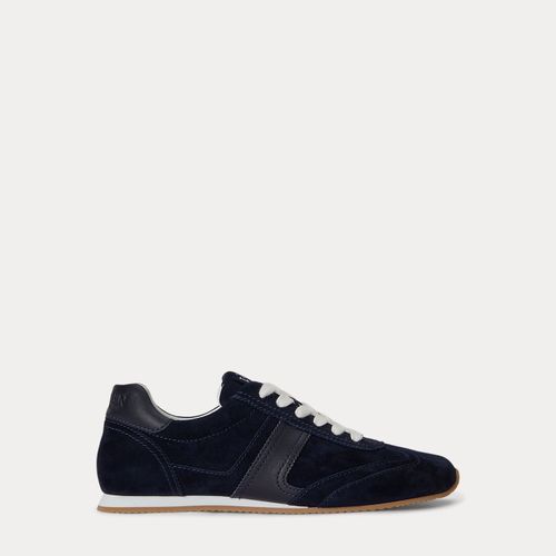 Baskets basses Dani en daim et cuir - Lauren - Modalova
