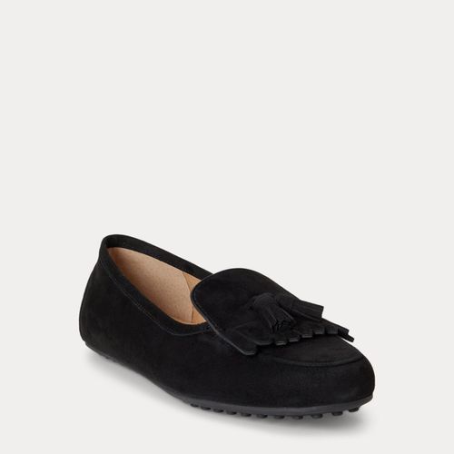 Mocassins Tayte à rabat frangé en daim - Lauren - Modalova