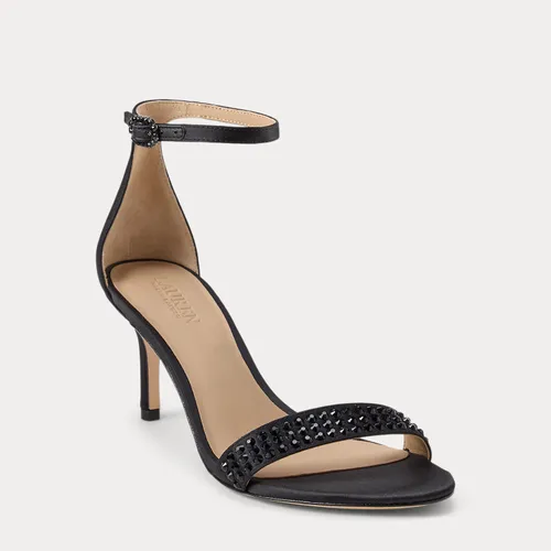Sandales Allie à talon mi-haut en satin - Lauren - Modalova