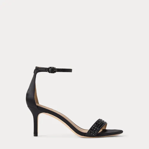 Sandales Allie à talon mi-haut en satin - Lauren - Modalova