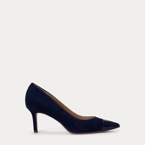 Escarpins Lanette III daim façon croco - Lauren - Modalova