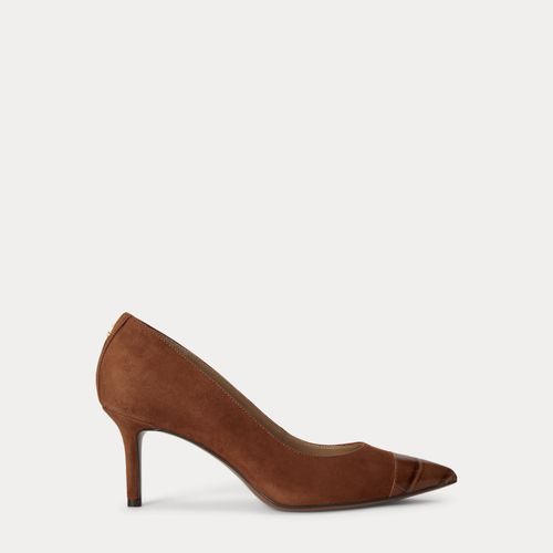 Escarpins Lanette III daim façon croco - Lauren - Modalova
