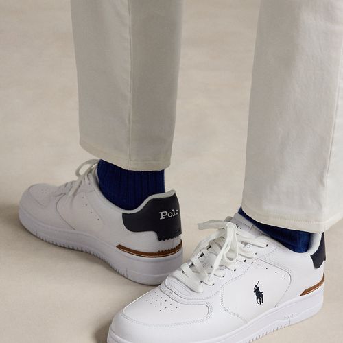 Baskets Masters Court en cuir - Polo Ralph Lauren - Modalova