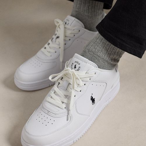 Baskets Masters Court en cuir - Polo Ralph Lauren - Modalova