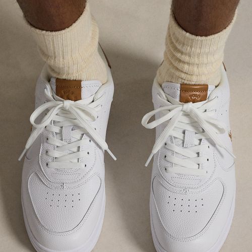 Baskets Masters Court en cuir - Polo Ralph Lauren - Modalova
