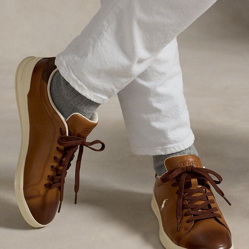 Baskets traditionnelles Court II en cuir - Polo Sport - Modalova