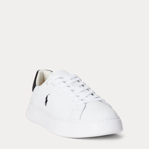 Baskets RLite Court en cuir foulonné - Polo Sport - Modalova