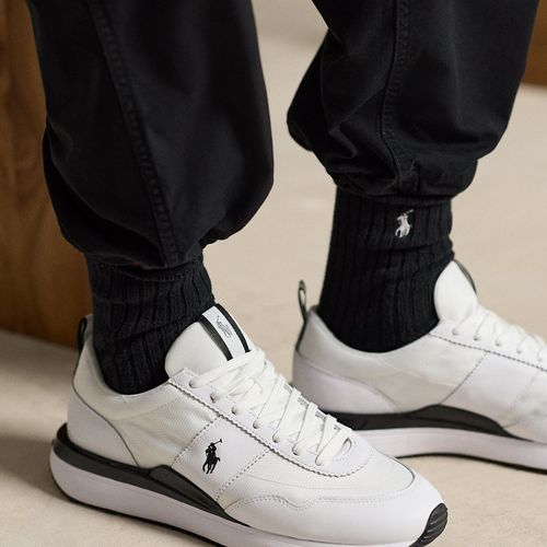 Baskets Train 89 en cuir et tissu Oxford - Polo Sport - Modalova