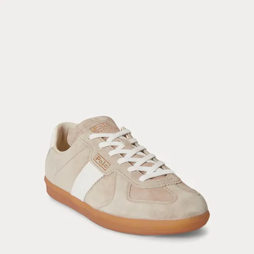 Baskets Field Court 100 en cuir et daim - Polo Sport - Modalova